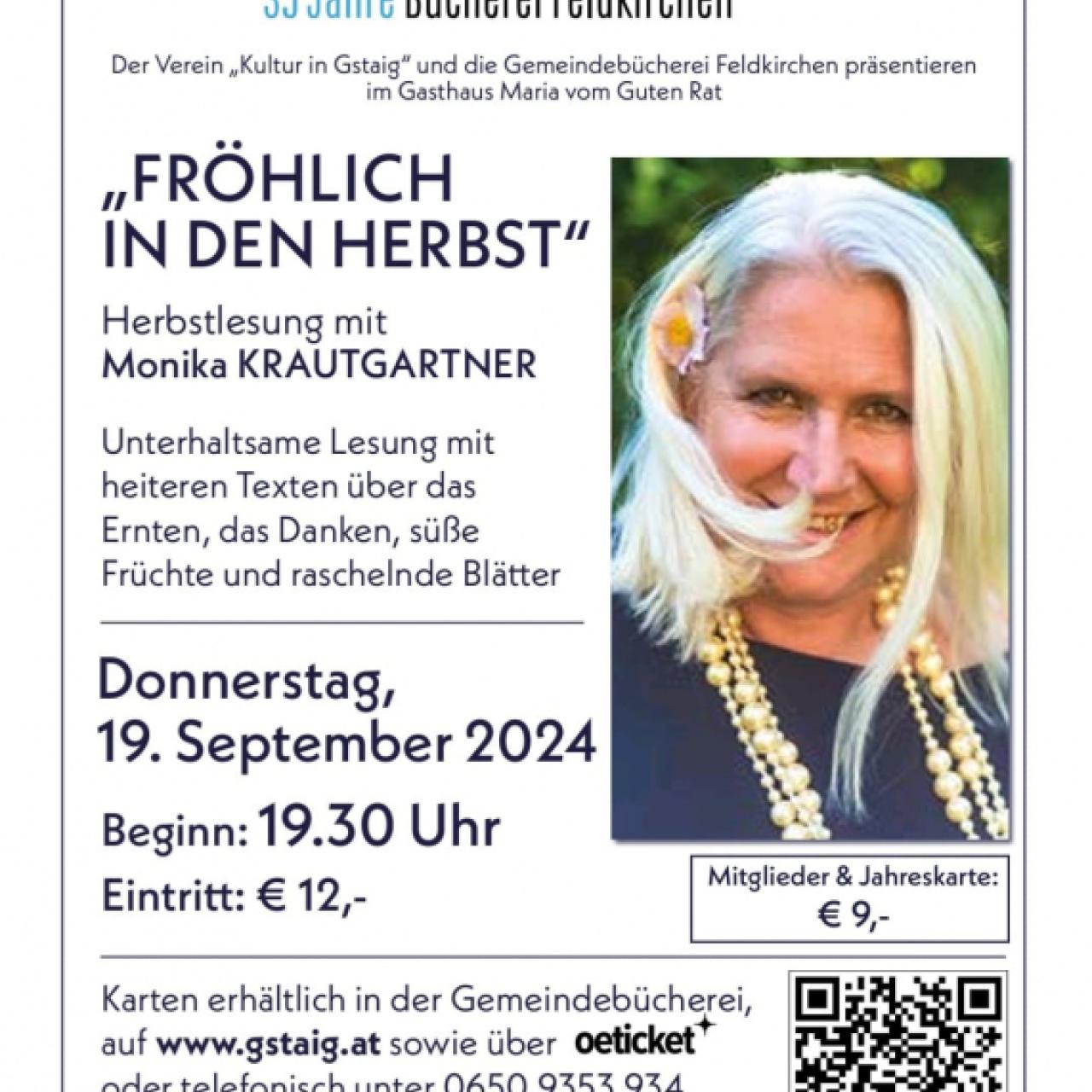 Plakat: Herbstlesung 2024